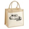 Cotton Pocket Jute Midi Tote Thumbnail