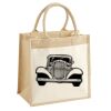Cotton Pocket Jute Midi Tote Thumbnail