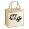 Cotton Pocket Jute Midi Tote Thumbnail