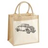 Cotton Pocket Jute Midi Tote Thumbnail