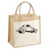 Cotton Pocket Jute Midi Tote Thumbnail