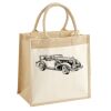 Cotton Pocket Jute Midi Tote Thumbnail