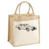 Cotton Pocket Jute Midi Tote Thumbnail