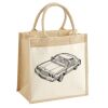 Cotton Pocket Jute Midi Tote Thumbnail