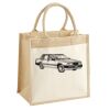 Cotton Pocket Jute Midi Tote Thumbnail