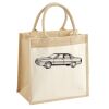 Cotton Pocket Jute Midi Tote Thumbnail