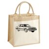 Cotton Pocket Jute Midi Tote Thumbnail