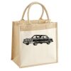 Cotton Pocket Jute Midi Tote Thumbnail
