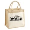 Cotton Pocket Jute Midi Tote Thumbnail