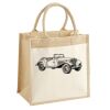 Cotton Pocket Jute Midi Tote Thumbnail