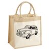 Cotton Pocket Jute Midi Tote Thumbnail