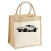 Cotton Pocket Jute Midi Tote Thumbnail