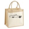 Cotton Pocket Jute Midi Tote Thumbnail