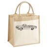 Cotton Pocket Jute Midi Tote Thumbnail