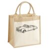 Cotton Pocket Jute Midi Tote Thumbnail