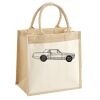 Cotton Pocket Jute Midi Tote Thumbnail