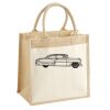 Cotton Pocket Jute Midi Tote Thumbnail