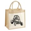 Cotton Pocket Jute Midi Tote Thumbnail