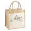 Cotton Pocket Jute Midi Tote Thumbnail