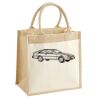 Cotton Pocket Jute Midi Tote Thumbnail