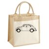 Cotton Pocket Jute Midi Tote Thumbnail