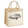Cotton Pocket Jute Midi Tote Thumbnail
