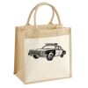 Cotton Pocket Jute Midi Tote Thumbnail