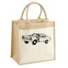 Cotton Pocket Jute Midi Tote Thumbnail