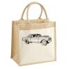 Cotton Pocket Jute Midi Tote Thumbnail