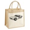Cotton Pocket Jute Midi Tote Thumbnail