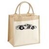 Cotton Pocket Jute Midi Tote Thumbnail