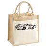 Cotton Pocket Jute Midi Tote Thumbnail