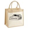 Cotton Pocket Jute Midi Tote Thumbnail