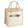 Cotton Pocket Jute Midi Tote Thumbnail