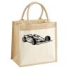 Cotton Pocket Jute Midi Tote Thumbnail