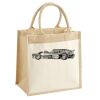 Cotton Pocket Jute Midi Tote Thumbnail