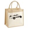 Cotton Pocket Jute Midi Tote Thumbnail