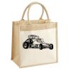 Cotton Pocket Jute Midi Tote Thumbnail