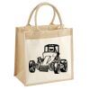 Cotton Pocket Jute Midi Tote Thumbnail