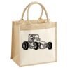 Cotton Pocket Jute Midi Tote Thumbnail