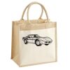 Cotton Pocket Jute Midi Tote Thumbnail