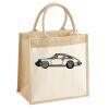 Cotton Pocket Jute Midi Tote Thumbnail
