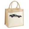 Cotton Pocket Jute Midi Tote Thumbnail