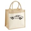 Cotton Pocket Jute Midi Tote Thumbnail