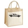 Cotton Pocket Jute Midi Tote Thumbnail