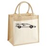 Cotton Pocket Jute Midi Tote Thumbnail