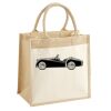Cotton Pocket Jute Midi Tote Thumbnail
