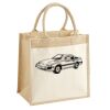 Cotton Pocket Jute Midi Tote Thumbnail