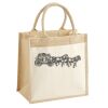 Cotton Pocket Jute Midi Tote Thumbnail