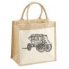 Cotton Pocket Jute Midi Tote Thumbnail